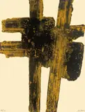Eau-forte XVIII by Pierre Soulages, 1963, Farbradierung auf Arches-Velin, sold Nov 2010