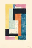 Lothar Schreyer, Rhythmus 12, 1922, Aquarell, Bleistift und Tusche auf Papier