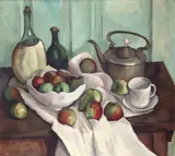 Stilleben by Alfred Leithäuser, Öl auf Leinwand, sold May 2011