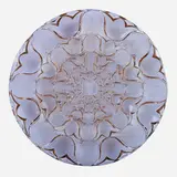 "Campanules" plate by René Lalique, France, sold Sep 2018