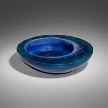 Sasso centerpiece by Renato Bassoli, c. 1957, glazed ceramic, sold Dec 2023
