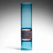 Angelo Barovier, Incalmo vase, 1965, incalmo glass with murrine band