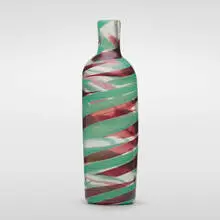 Rare Pennellate vase, model 3664 by Carlo Scarpa, c. 1947, glass with applied opaque and transparent glass, sold Dec 2023
