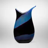 Giulio Radi, Reazione Policrome vase, c. 1950, polychrome glass with gold leaf