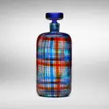 Bottle with stopper by Ercole Barovier and Christian Dior, 1969, glass with polychrome canes, sold Dec 2023