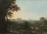 View of Jedburgh Abbey from the north-west by Alexander Nasmyth, oil on canvas laid on board, offered Feb 2015