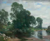 Noonday by the River by James Whitelaw Hamilton Rsa Rsw, oil on canvas, offered Feb 2015