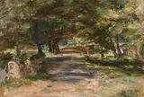 Sunlit avenue by William McTaggart Rsa Rsw, oil on canvas, sold Feb 2015
