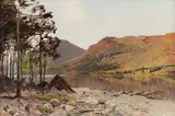 Walter McAdam, At the edge of the Loch, oil on canvas