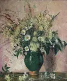 Vase of Flowers by Arthur Henry Knighton-Hammond, oil on canvas, sold Feb 2015