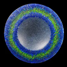 Mosaic plate by Gabriele Küstner, Germany, sold May 2018