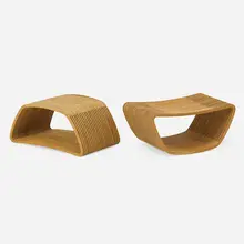 Two Hula stools/side tables by Edward Barber and Jay Osgerby, United Kingdom / Italy, sold May 2018