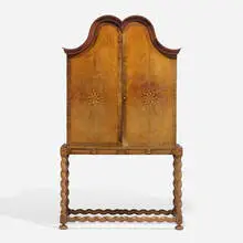 Kaj Gottlob, Unique bar cabinet, 1926, walnut, figured walnut, burl and crotch veneer, mixed woods