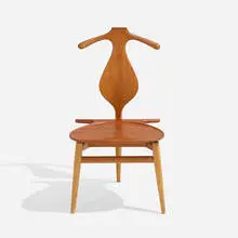 Hans J. Wegner, Valet chair, 1953, oak, teak, brass