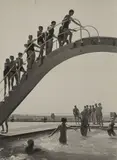 Paul Wolff, Opelbad - Wiesbaden, 1934, Vintage. Silbergelatineabzug