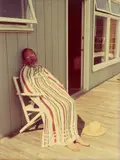David Hockney, Henry Avoiding the Sun, August, 1975, C-Print, 1976. Kodak-Papier
