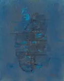 Ohne Titel by Fritz Winter, 1934, Öl und Goldbronze auf Papier, auf Leinwand und Karton aufgezogen, sold Nov 2019