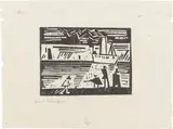 Dampfer Odin by Lyonel Feininger, 1918, Holzschnitt auf Japanbütten, sold Jul 2020