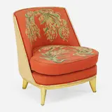 Slipper back lounge chair from the Grand Salon of the SS Normandie by Jean-Maurice Rothschild and Emile Gaudissard, France, sold May 2018