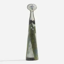 Figure by Birger Kaipiainen, c. 1952, glazed porcelain, sold Nov 2023