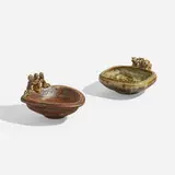 Dishes, set of two by Bode Willumsen, c. 1960/1961, glazed porcelain, sold Nov 2023