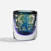 Ariel vase by Edvin Öhrström, 1964, hand-blown glass, sold Nov 2023