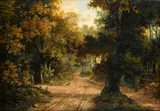 Henry George Todd, Gainsborough Lane, Ipswich, oil on canvas,