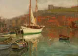 Augustus William Enness, Whitby, oil on canvas