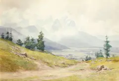 'Garmish - Austrain Tyrol' by Percy Dixon, sold Sep 2015
