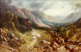 Richard John Hammond, Sheep on a rocky mountain pass