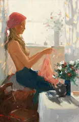 'By the Window' by Roy Petley, sold Sep 2015