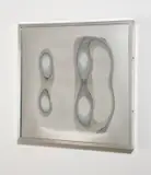 Victor Bonato, AxA-KK-69, 1969, Spiegelglas auf Hartfaserplatte montiert in einem Künstlerrahmen