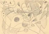 Im Kreuzrhythmus II by Ernst Wilhelm Nay, 1951, Bleistift auf Papier, sold May 2014