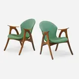 Pair of armchairs by Aage Christiansen, Denmark, sold May 2018