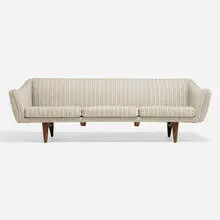 Illum Wikkelsø, Sofa, model ML 140, c. 1960, upholstery, teak