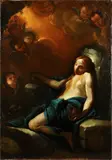 The Penitent Magdalene by Benedetto Luti, oil on canvas, sold Sep 2015