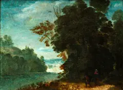 The Flight into Egypt by Emilian School, oil on copper, offered Sep 2015