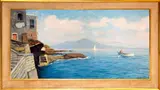 Bay of Naples by G. Arigliano, indistinctly signed (lower right) oil on canvas, sold Sep 2015