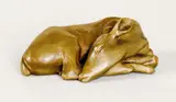 Schlafendes Reh by Renée Sintenis, 1931, Bronze mit goldbrauner Patina. Höhe: 4,2 cm (1 ⅝ in.), sold May 2008
