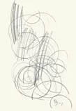 Ohne Titel by Ernst Wilhelm Nay, 1962, Graphit auf Papier (Pst. Schoellers Parole), sold Nov 2009