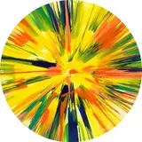 Spin Painting by Damien Hirst, 2009, Acryl auf festem Papier. Durchmesser: 52 cm (20 ½ in.), sold May 2026