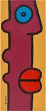 Ich mache einfach weiter. Immer geradeaus by Thierry Noir, 2003, Acryl auf Leinwand, sold Jan 2025