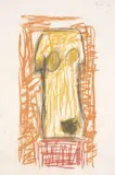 Ohne Titel by Günther Förg, 1993, Ölkreide auf dünnem Papier, sold Sep 2025