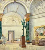Walter Bayes, Under The Dome, National Gallery, watercolour