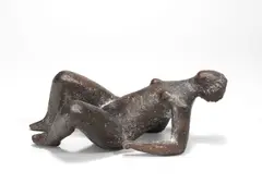 Gustav Seitz, Danae, 1955, Bronze mit brauner Patina. 8,2 cm × 22 cm × 10,5 cm (3 ¼ in. × 8 ⅝ in. × 4 ⅛ in.)