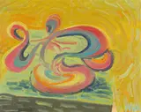 Anton Henning, Blumenstilleben No. 79, 2001, Öl auf Leinwand