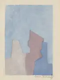 Composition bleue by Serge Poliakoff, 1964, Farbradierung auf Velin, sold Jun 2024