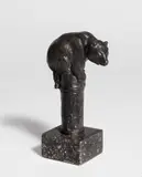 Bärenpetschaft by August Gaul, 1904, Bronze mit schwarzer Patina, auf Marmorsockel montiert, sold Dec 2023