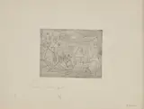 Zirchow by Lyonel Feininger, 1918, Kaltnadel auf Velin, sold Jan 2024