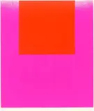 Verlauf mit Spritzer auf weiß by Rupprecht Geiger, 1967, Farbserigrafie auf dünnem Karton, sold Apr 2025